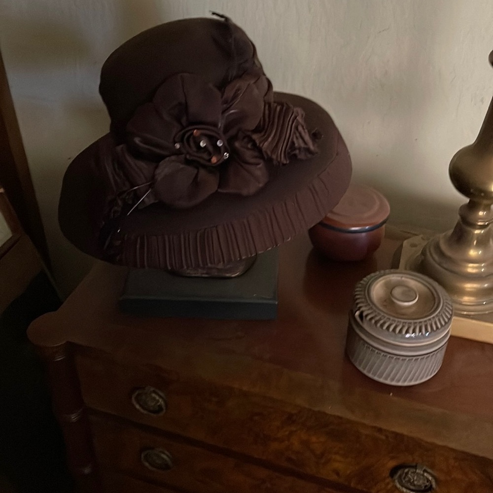 Chocolate brown hat